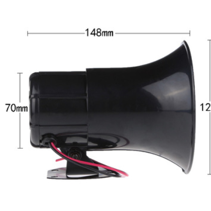 汽车货车水泥搅拌车大号大功率35W电子语音倒车喇叭倒车+左右转弯图2