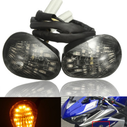一对 雅马哈YZF R1 R6 R6S 嵌入式14LED转向灯车用照明灯图2