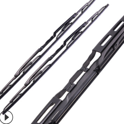 铁架雨刮器汽车有骨雨刮片钩型刮水静音通用405U型铁骨雨刷器现货图2