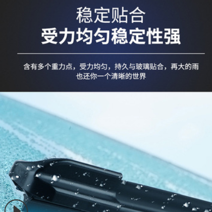 无骨多功能硅胶镀膜雨刷雨刮器适用于翼搏专车专用雨刷现货批代发图3