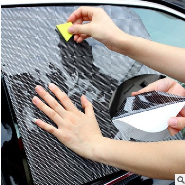 120*60汽车遮阳贴隐私静电贴膜侧窗防晒隔热太阳挡车载侧面遮阳挡图2