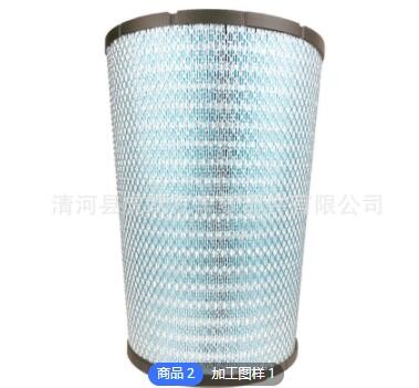 加工定制 空滤适配豪沃T7解放J6P悍威空气滤芯陕汽德龙3000滤清器图2