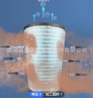 加工定制 空滤适配悍威空气滤芯陕汽德龙3000滤清器图2