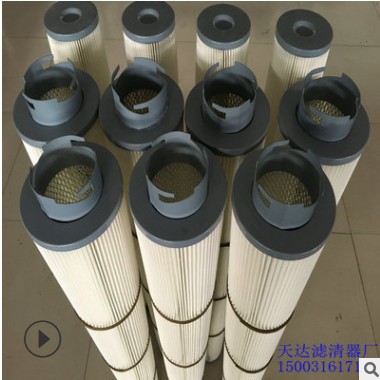过滤器配套聚氨酯粉尘高效除尘滤芯滤筒过滤器165*1300注胶盖图3