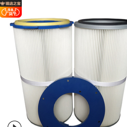 批发六耳快拆滤筒工业过滤粉尘六耳滤筒除尘过滤器聚酯纤维滤芯图3