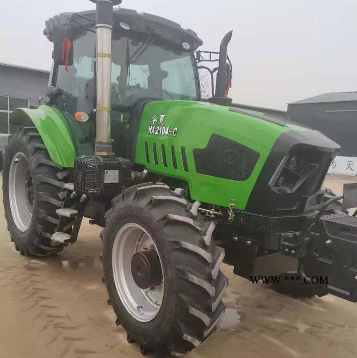 华夏2104大型四轮拖拉机 采用电液压离合器，行车，后轮距无级可调图2