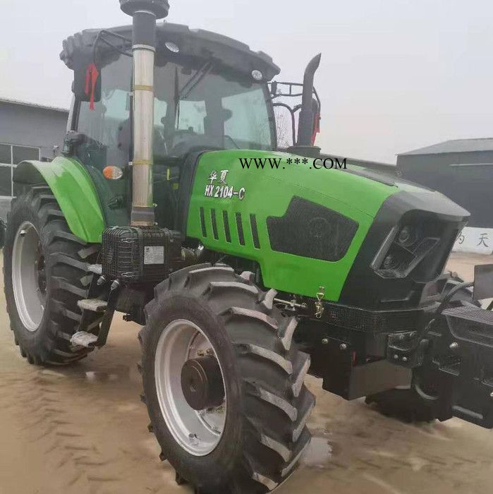 华夏2104大型四轮拖拉机 采用电液压离合器，行车，后轮距无级可调图6
