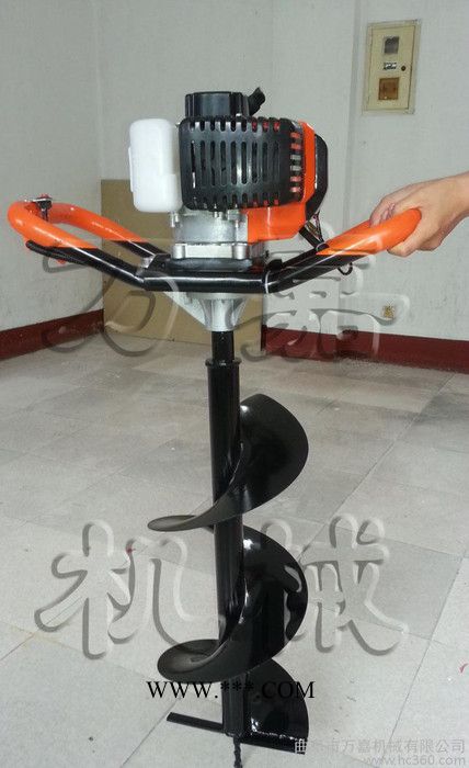 挖坑用机械植树挖坑机，小型挖坑机 转洞机汽油超越离合器挖坑机图2