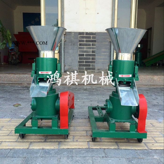 平模饲料颗粒机 鸿祺离合器颗粒机 小型饲料颗粒机 许昌图5