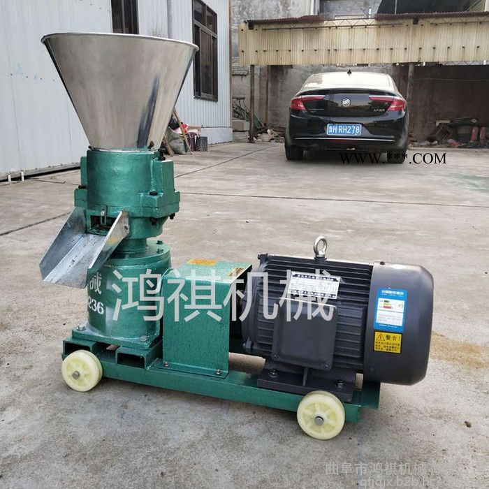 平模饲料颗粒机 鸿祺离合器颗粒机 小型饲料颗粒机 许昌图2