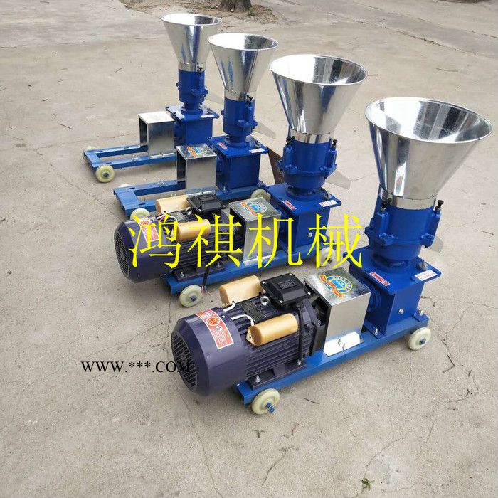 小型饲料颗粒机 鸿祺离合器颗粒机 平模饲料颗粒机 低耗电图8