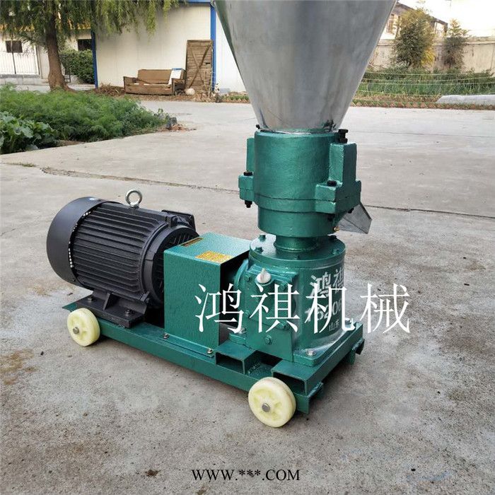 小型饲料颗粒机 鸿祺离合器颗粒机 平模饲料颗粒机 低耗电图6