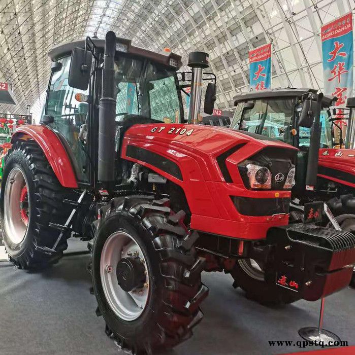 大型农用泰山2204拖拉机 同步器换挡 TG大桥潍柴发动机 16寸双作用离合器 加重后桥加大底盘的拖拉机图2
