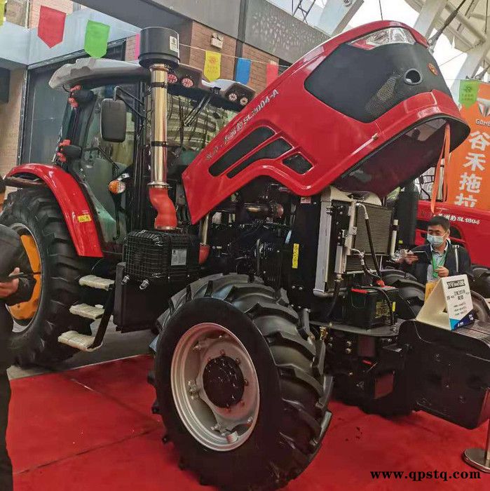 大型农用泰山2204拖拉机 同步器换挡 TG大桥潍柴发动机 16寸双作用离合器 加重后桥加大底盘的拖拉机图3