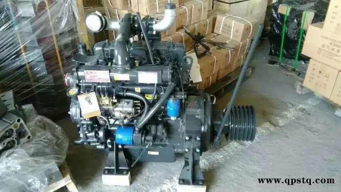 供应  139-5369-7600 潍柴系列柴油机4105ZP 2000转63KW  柴油机  柴油发电带离合器皮带轮图4
