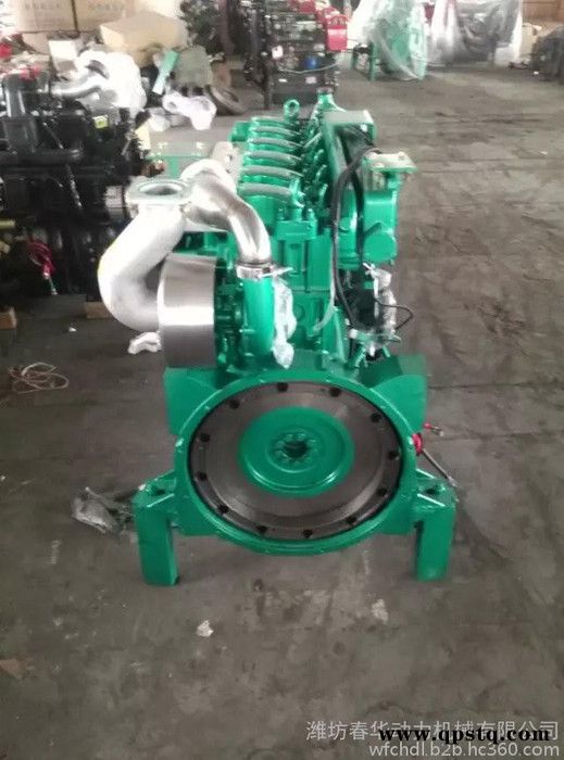 潍坊柴油机 破碎机用潍柴斯太尔发动机 308KW1500转 带专用加大离合器皮带轮图3