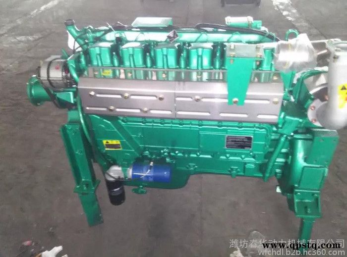 潍坊柴油机 破碎机用潍柴斯太尔发动机 308KW1500转 带专用加大离合器皮带轮图2