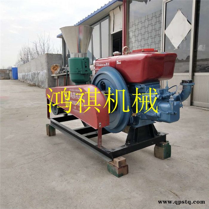 鱼饲料颗粒机 木屑颗粒机 鸿祺离合器颗粒机 小鸡 鱼饲料颗粒机图4