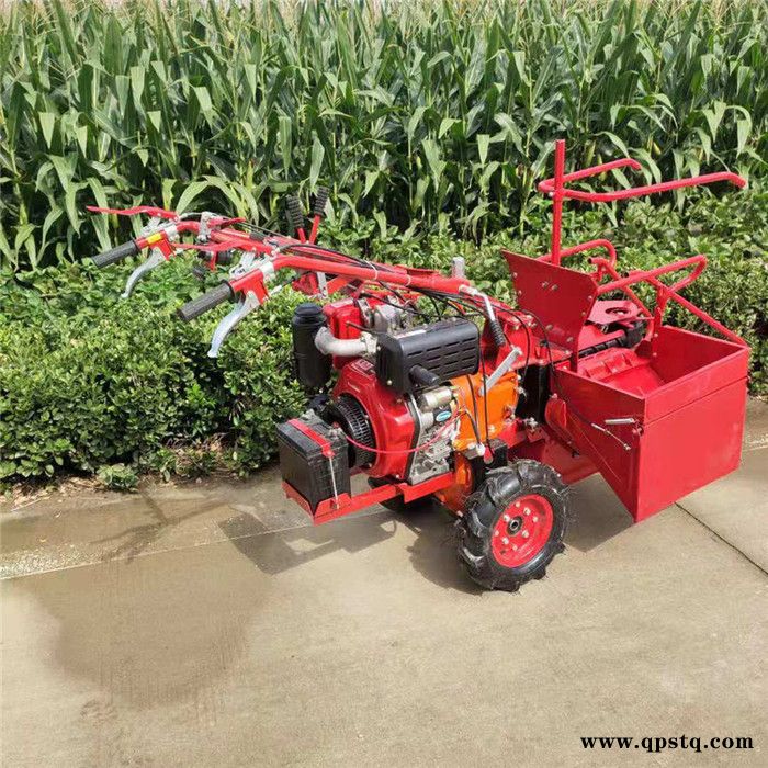 佳鑫升级真离合器玉米收获机  柴油10马力风冷玉米一体式收获机  电启动更省力玉米摘穗机价格图7