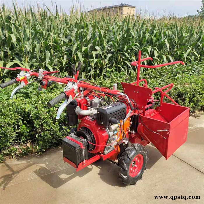 佳鑫升级真离合器玉米收获机  柴油10马力风冷玉米一体式收获机  电启动更省力玉米摘穗机价格图8