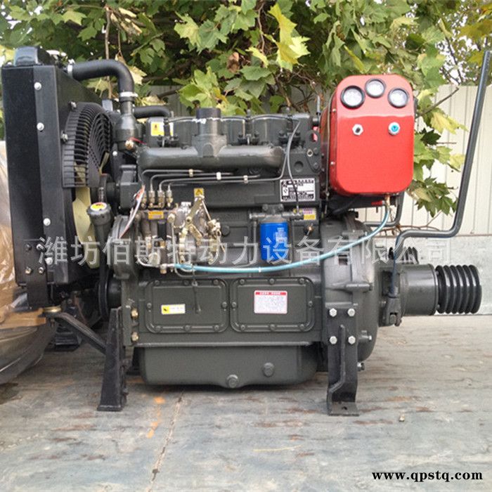 加工定制带动破碎机 59马力柴油机  直喷4102带皮带轮 带离合器图2
