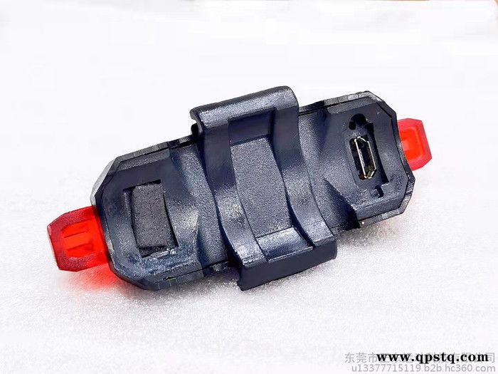 正东自行车尾灯户外骑行USB充电迷你高亮ABS防水夜骑LED红光绑带尾灯图2