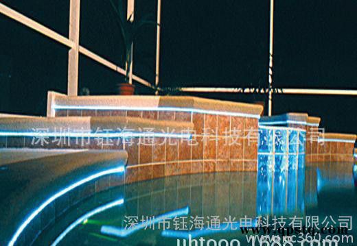 大型广场实芯光纤埋地灯/水池七彩埋地光纤尾灯图2