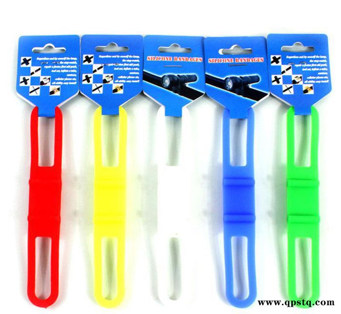 【罗门】自行车手电筒硅胶绑带山地车支架配件 多功能自行车灯架图2