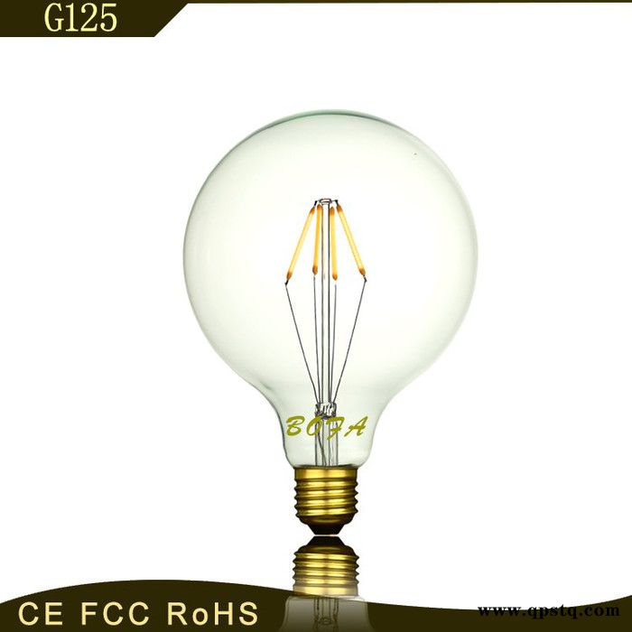 BOFAG125 球泡灯 3W 恒流复古LED灯丝泡CE/Rohs认证 节能调光客厅咖啡厅装饰灯360度无死角灯**图2