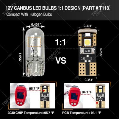 T10-3SMD-3030 W5W 示宽灯,阅读灯,仪表灯,牌照灯 T10示宽灯