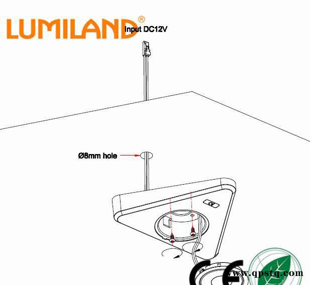 LED新款三角灯橱柜柜底灯替代老款的新款LED柜底灯2085图3