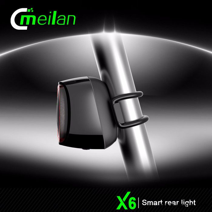 魅蓝X6 自行车灯USB可充电防水尾灯夜间智能警示灯爆闪骑行尾灯图3