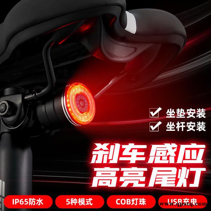 T1自行车灯自行车尾灯自行车刹车灯自行车智能灯自行车智能尾USB充电灯公路车灯充电夜骑尾灯跨境新款尾灯图4