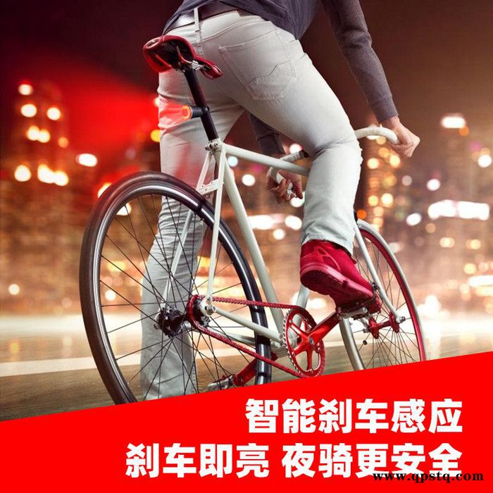 T1自行车灯自行车尾灯自行车刹车灯自行车智能灯自行车智能尾USB充电灯公路车灯充电夜骑尾灯跨境新款尾灯图2