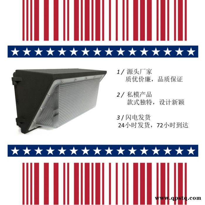 24小时发货压铸铝灯壳亚马逊**美式三角壁灯墙角灯 led wall pack light图3