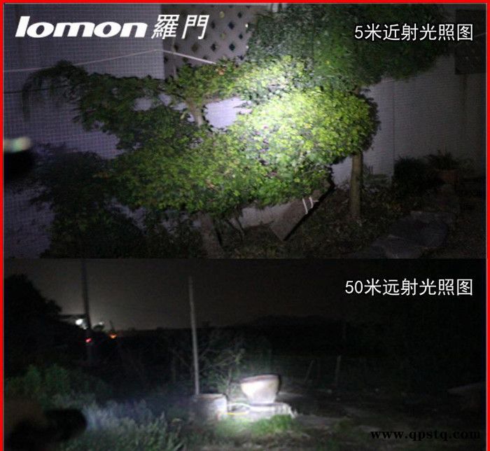 罗门5led自行车灯前灯 外贸货源 山地车装备塑料单车灯 骑图2