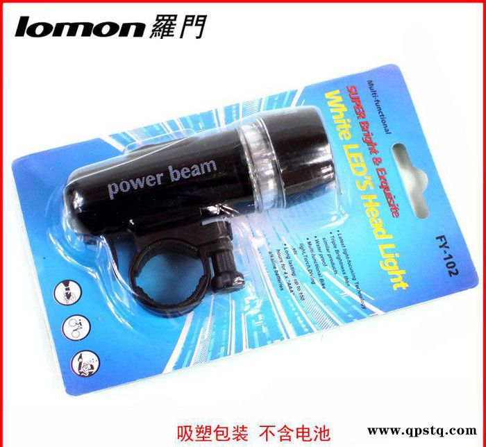 罗门5led自行车灯前灯 外贸货源 山地车装备塑料单车灯 骑图3