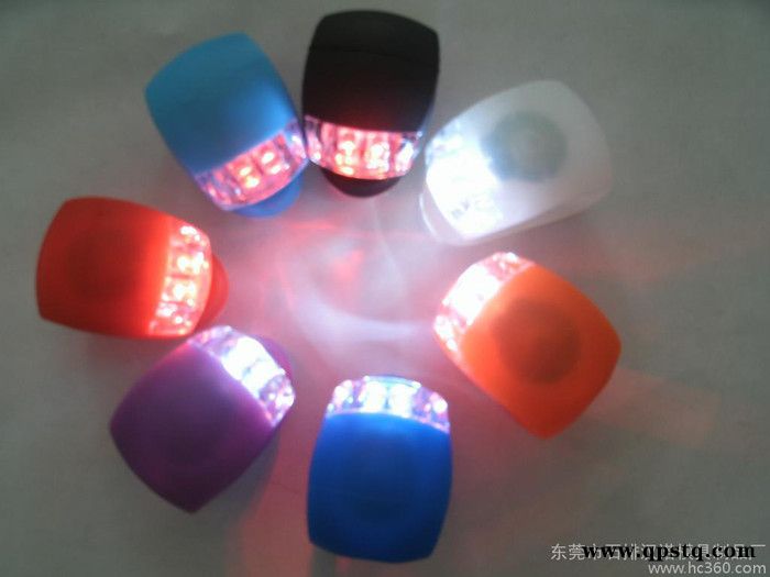 供应焰狼LED-001创意LED自行车灯 自行车前尾灯图2