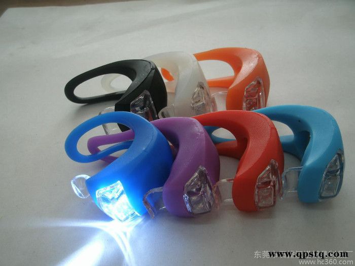 供应焰狼LED-001创意LED自行车灯 自行车前尾灯图3