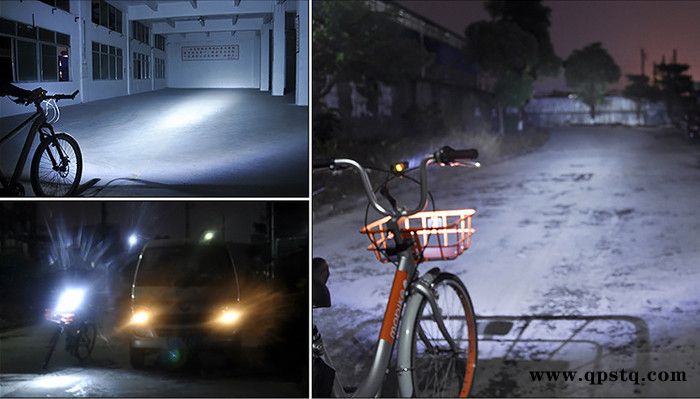 zhenpin自行车灯前灯 山地车充电夜骑装备  强光单车配件 自行车前灯T6 L2灯芯图3