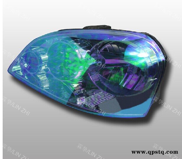 汽车幻彩大灯膜七彩透明膜 彩虹膜 变色龙灯膜  尾灯雾灯改色图3