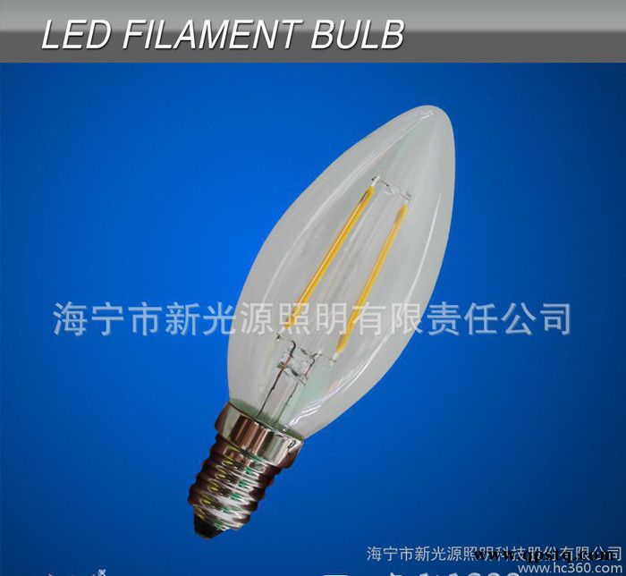 3.0W LED灯丝灯 C35T拉尾灯丝灯图2
