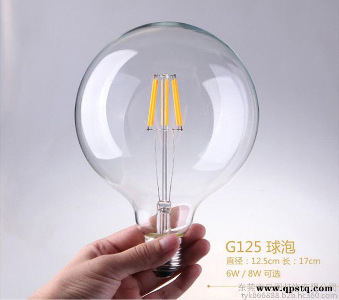 厂家供应巴图BT-999 ST64LED灯丝灯泡 爱迪生复古4W6w8w灯泡光源 CE认证拉尾灯泡图2