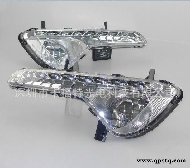 10个灯珠起亚智跑雾灯总成 专用LED日间行车灯 日行 栅栏格杠图3