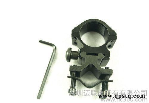 迈联Y3手电筒车夹子山地车配件自行车灯架支架360旋转铝合金1391/ 铝合金导轨图2