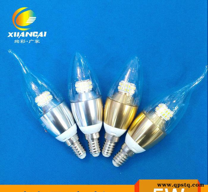 直销 LED蜡烛灯5w φ35新款节能灯pc拉尾灯 尖泡灯图3