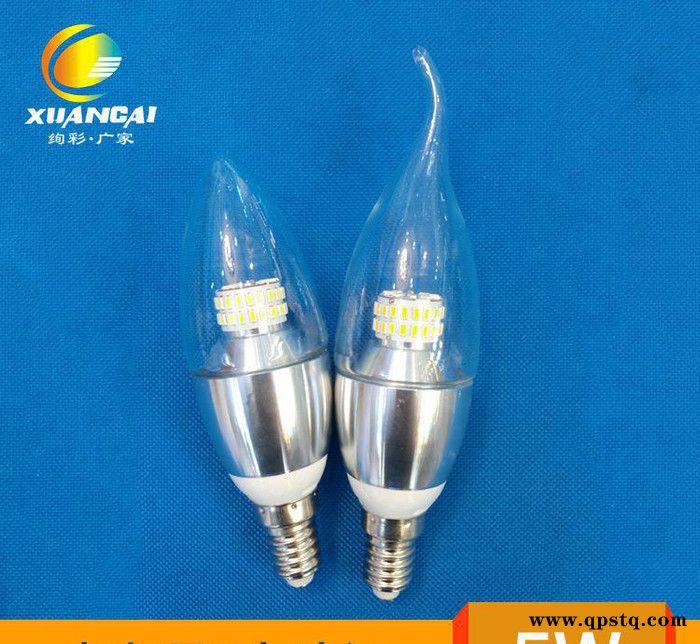 直销 LED蜡烛灯5w φ35新款节能灯pc拉尾灯 尖泡灯图2