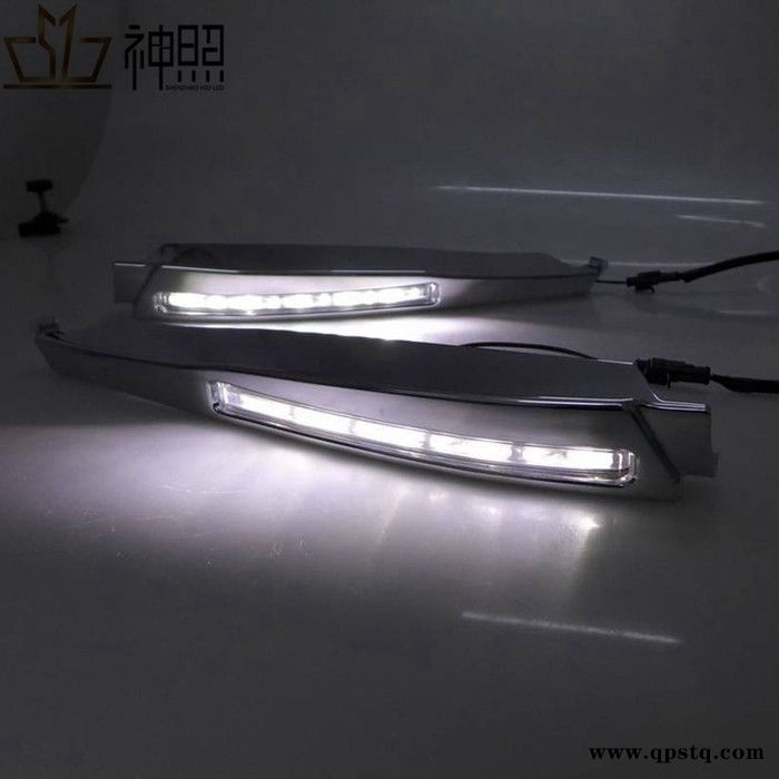 08-10年捷豹XF电镀雾灯 专用LED日间行车灯 栅栏格杠灯 日行灯图2