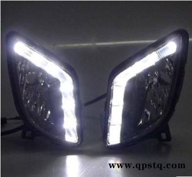 现代瑞纳改装雾灯总成 前射灯 杠灯 LED日间行车灯 日行灯图2