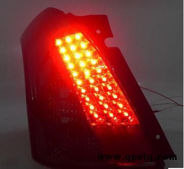 铃木雨燕改装LED熏黑尾灯总成 进口LED尾灯 LED刹车灯 LED行车灯图3